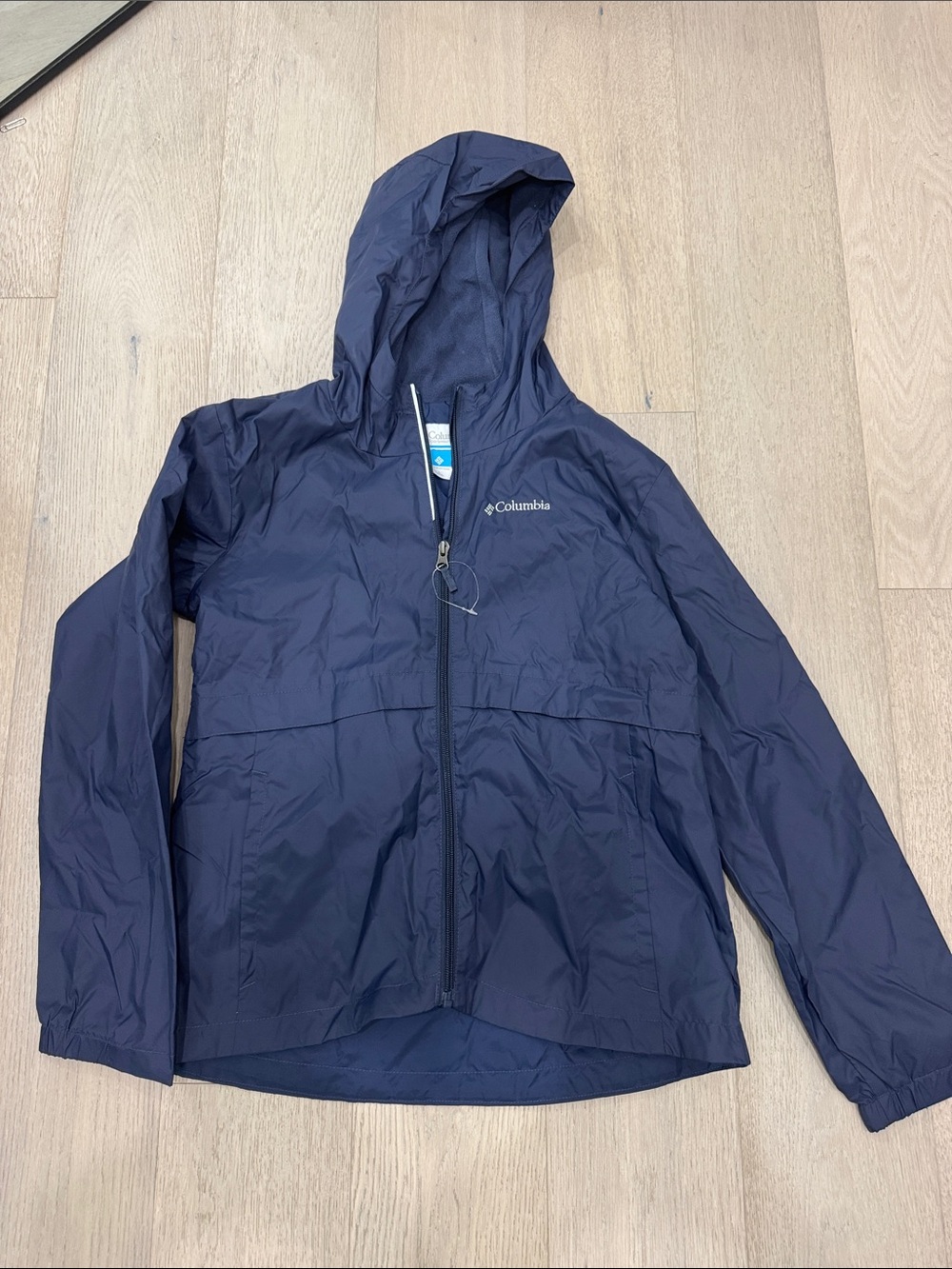 Columbia Kids Navy Hooded Rain Jacket